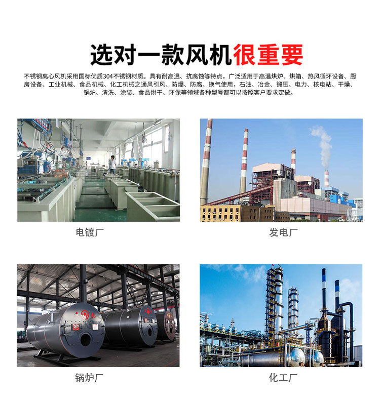 如何正确使用不锈钢离心风机